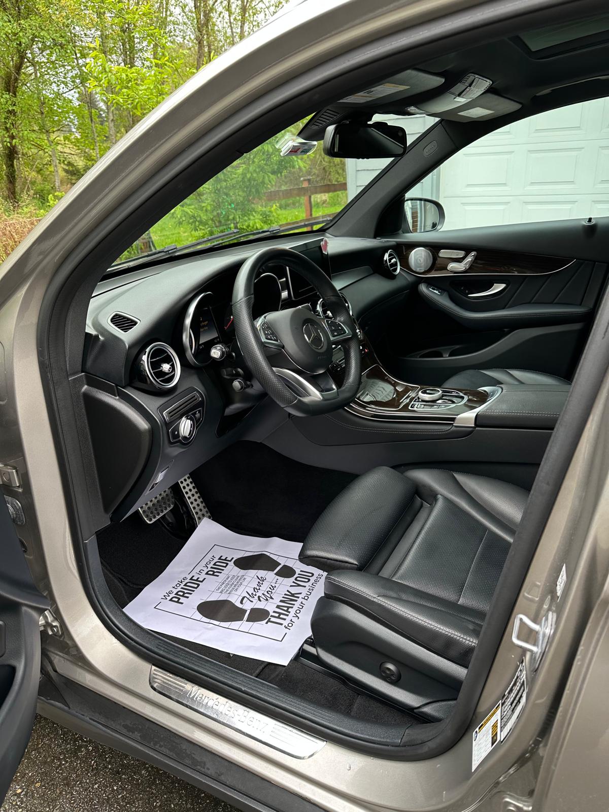 Mercedes interior after detailing